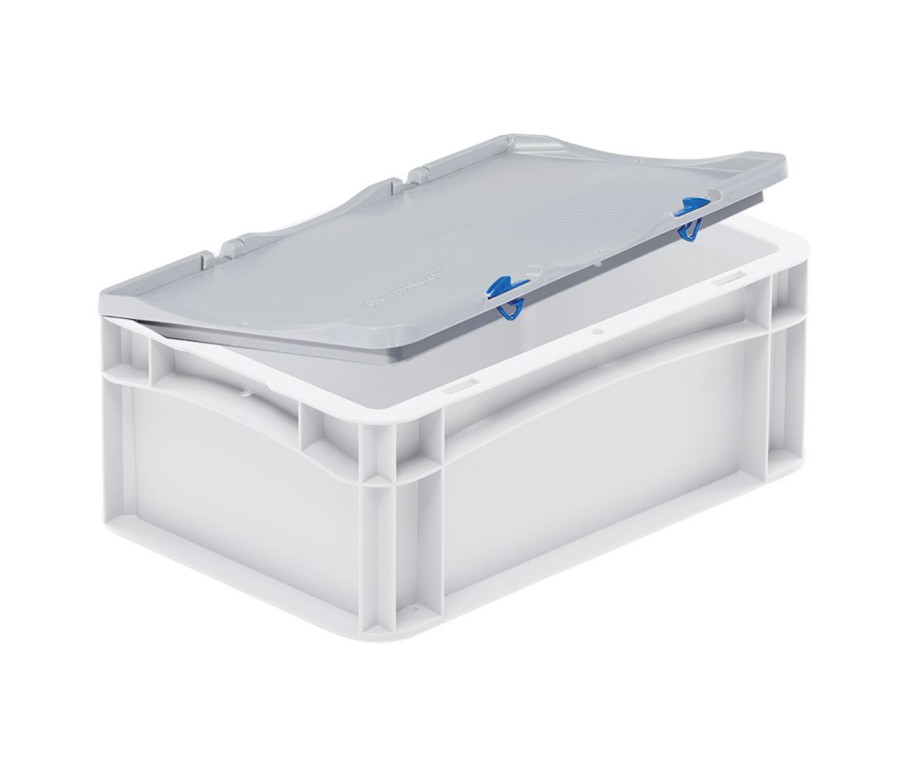 Víko 0069 Basicline 300x200 mm sklopné šedé, s panty a zámky